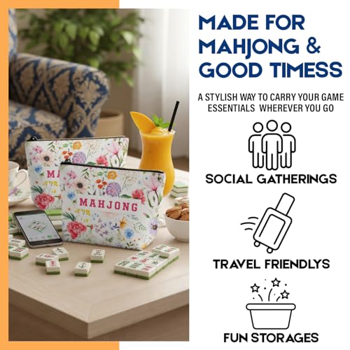 Bolsa personalizada para Mahjong con cierre, 13x7.8 pulgadas miniatura 6