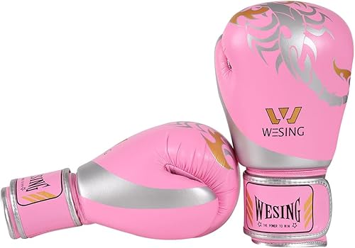 Miniatura 3 de Wesing - Guantes de boxeo para niños y niñas, guantes de boxeo de 6 onzas para niños de 5 a 12 años, guantes de entrenamiento de boxeo para hombres
