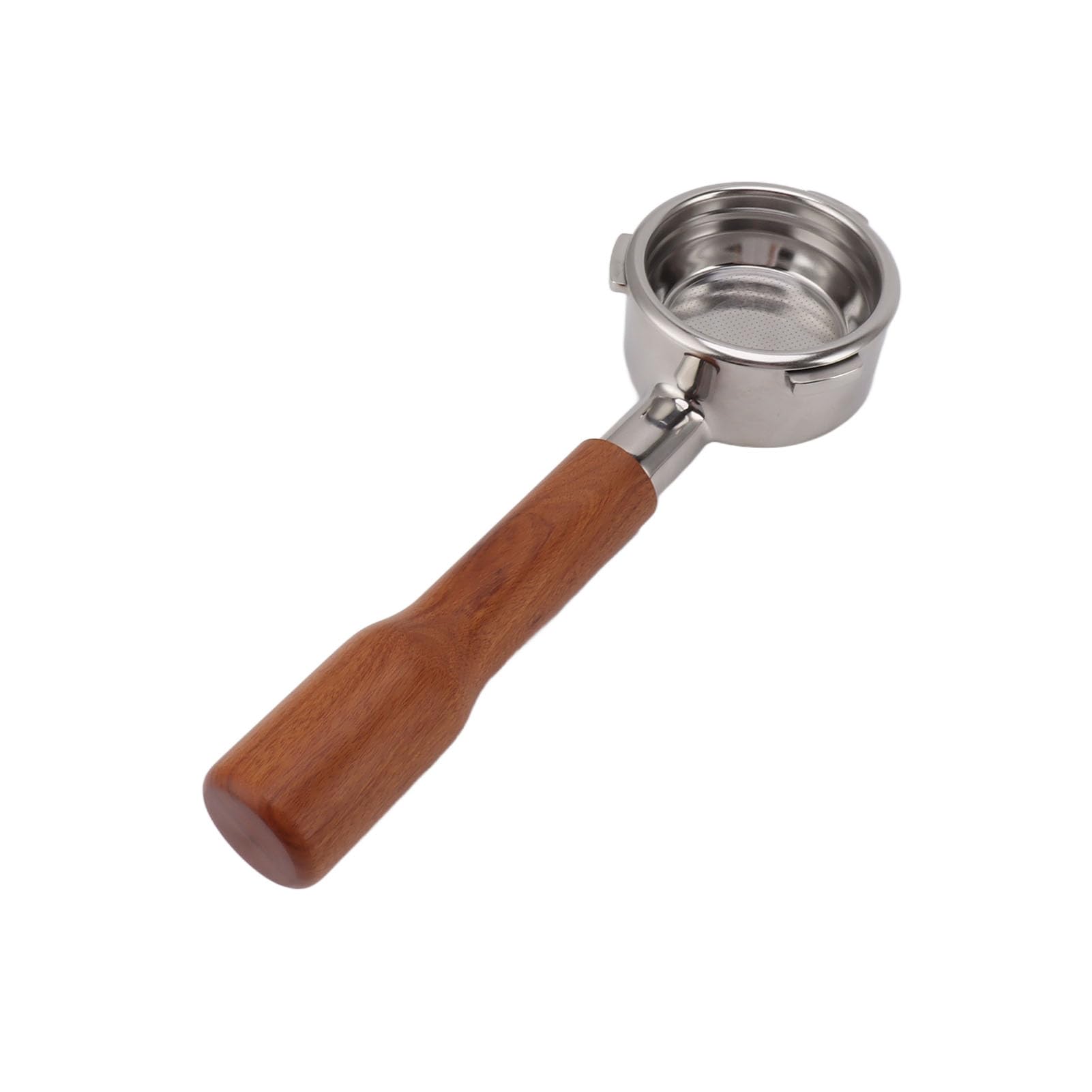 Portafiltro de café Portafiltro para Máquina de café sin Fondo de Acero Inoxidable con 3 Orejas de 58 Mm con Accesorios de Cesta de Filtro para Máquinas de café Expreso Barsetto