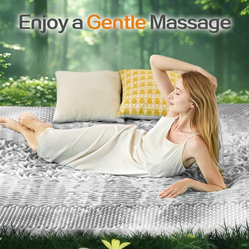 Image of SINWEEK Mattress Topper 5-Zone Memory Foam Mattress Topper Pressure Relieve Soft Mattress Pad, CertiPUR-US Certified, 1.5 Inch Full Size, Gray