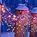 C9 Opaque Replacement Christmas Lights Bulbs Vintage Incandescent Red Green Blue White Orange Glass for Xmas String Lights Outdoor Indoor Holiday Decorations (E17 Base, 25 Count Multicolored)