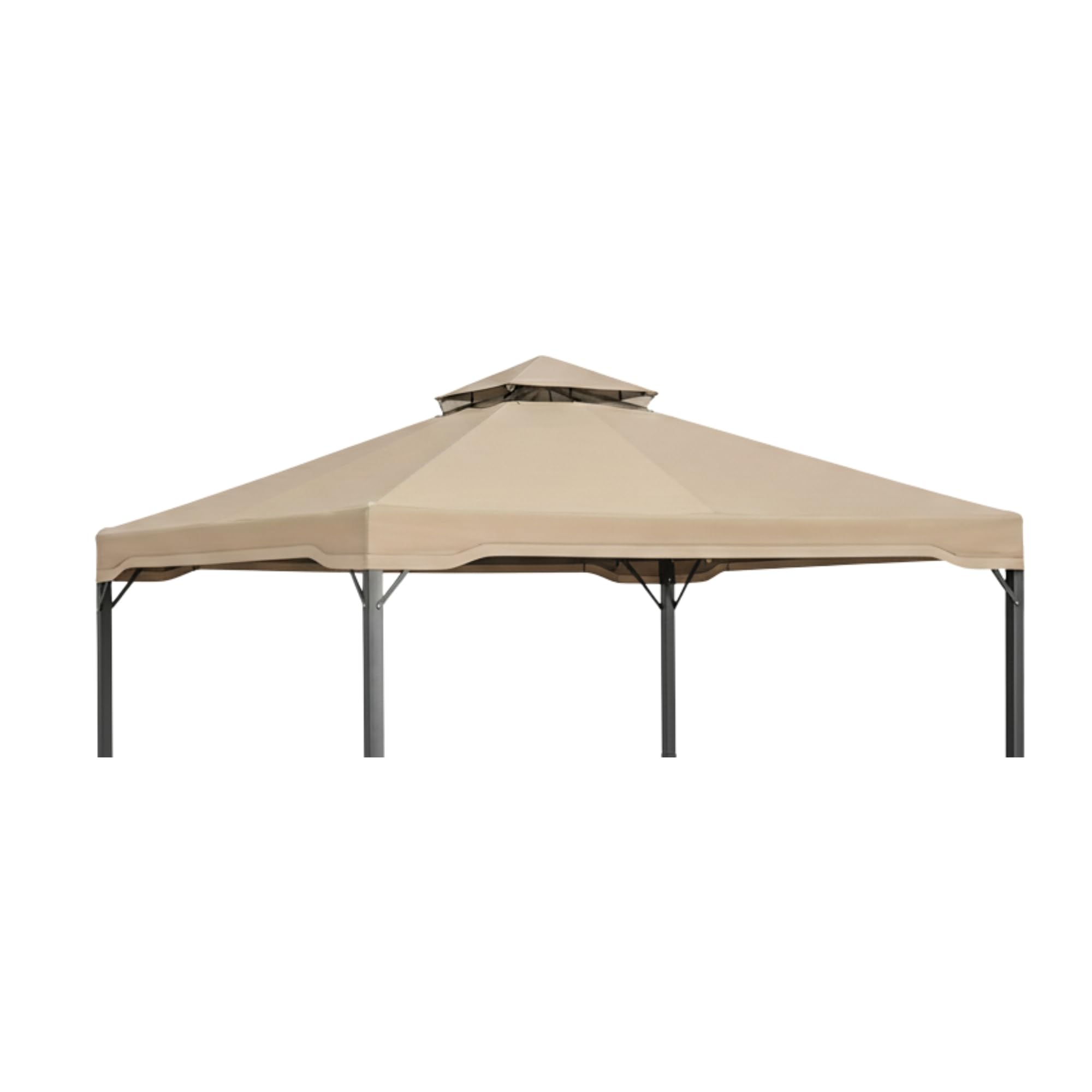 Photo 1 of Garden Winds Reinforced RipLock 350 Replacement Canopy Top Cover Compatible with Bergamo Sonoma 10’ x 10’ Gazebo Models X1405030 (X4405030) - Beige