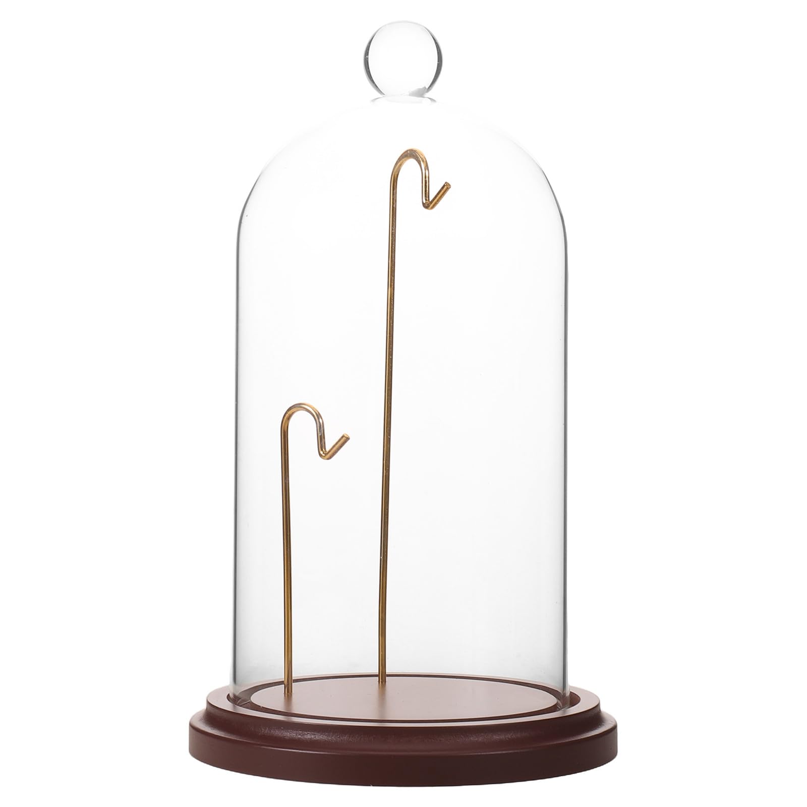 ibasenice Soporte para reloj de bolsillo con cúpula de cristal y base de