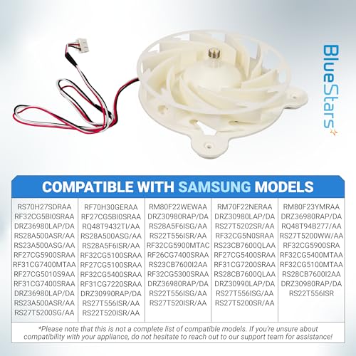 [2026 Upgraded] DA31-00342A Refrigerator Evaporator Fan Motor by BlueStars - Compatible with Samsung RS27T5200SG RS22T5561SR RS22T5201SR - Replaces EAP12590899 4982090 ARES2130RA AP6803165 PS12590899 by BlueStars - Used condition - Image 4