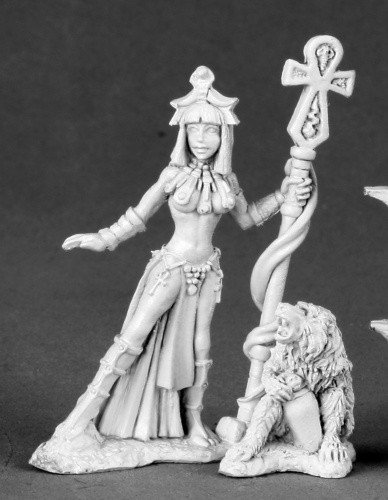Reaper Miniatures Egyptian Priestess and Baboon Dark Heaven Legends Series