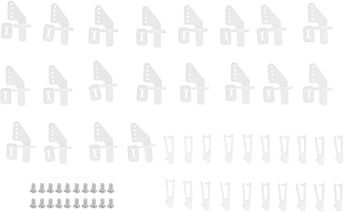 Miniatura 6 de Kit de bocinas de control, bocinas de control y horquilla KT Timón 20 juegos de 4 bocinas de control de orificios, kit de horquillas KT ángulo de