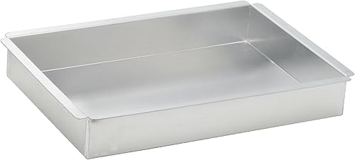 Winco Molde rectangular de aluminio de 2 pulgadas de profundidad, 9 pulgadas por 13 pulgadas