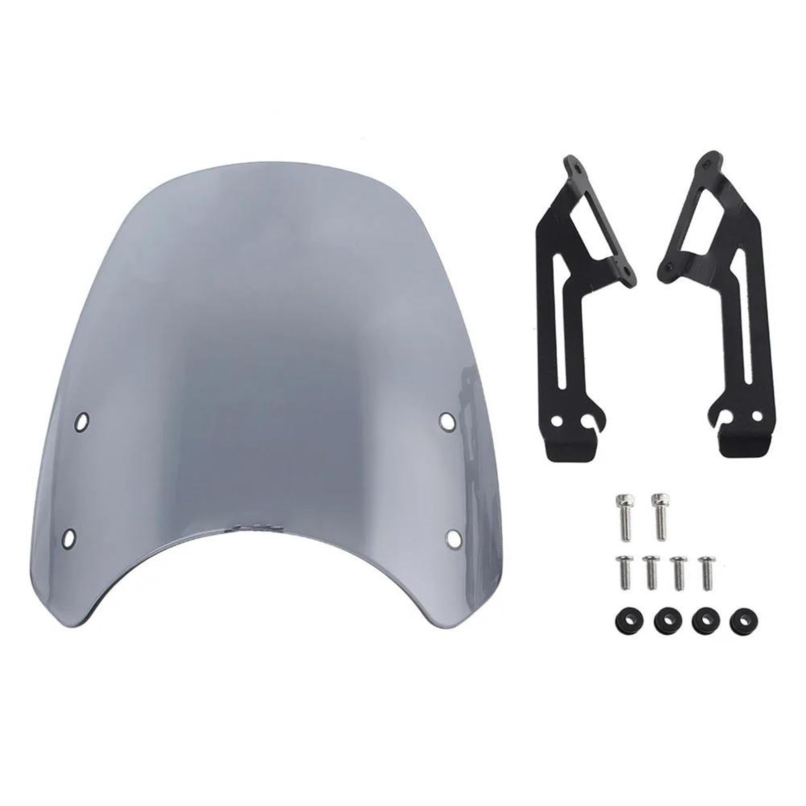 Cúpulas Y Parabrisas para Motocicleta para Ducati Scrambler Classic Icon 2015 Y 2016-2020 Deflectores De Viento Y Protector De Pantalla Parabrisas para Motocicleta(Humo Ligero)
