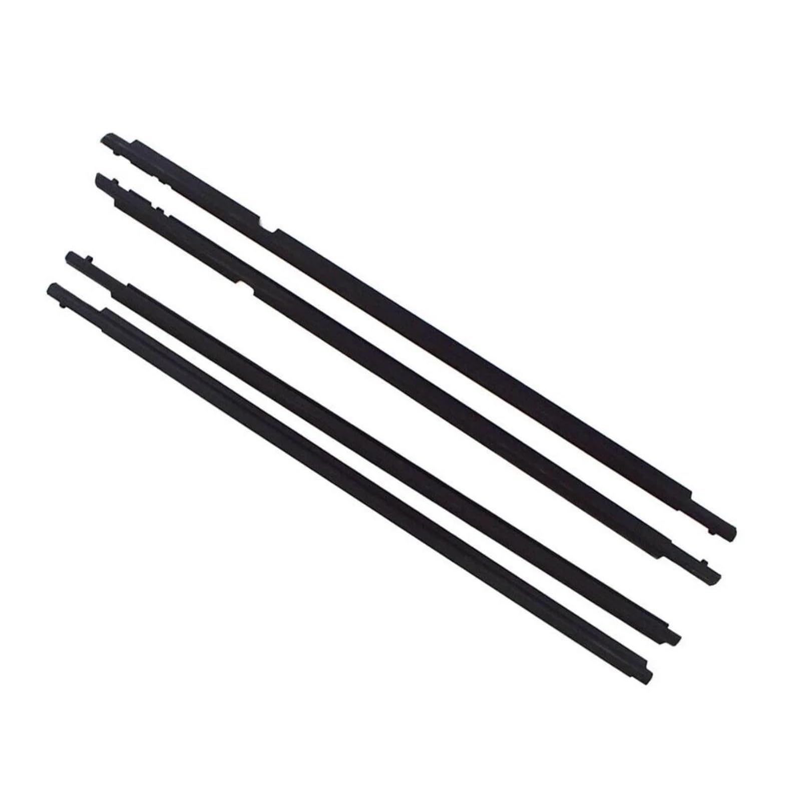 Trfbd Black 4Pcs Car Window Weatherstrip For Toyota For Corolla 2009-2013 Moulding Trim Rubber(Black)