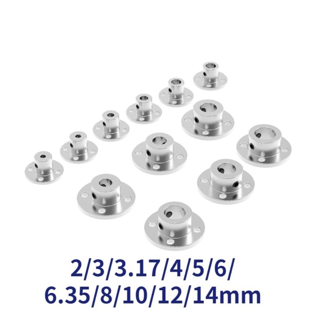 Accoppiatore for albero guida motore in acciaio, accoppiamento rigido a flangia da 7 mm 11 mm 14 mm - Costruzione durevole in acciaio 45#(8mm)