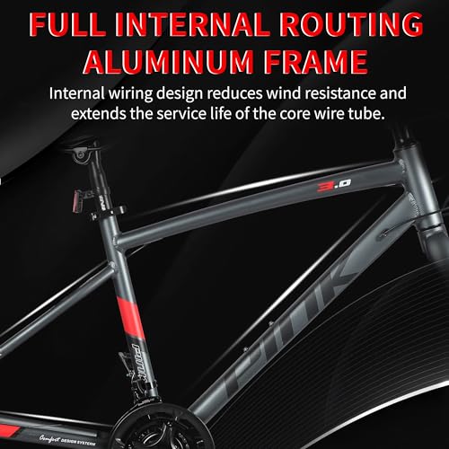 Pipleo Road Bike, 700C City Commuter Bicycle, 21 Speeds