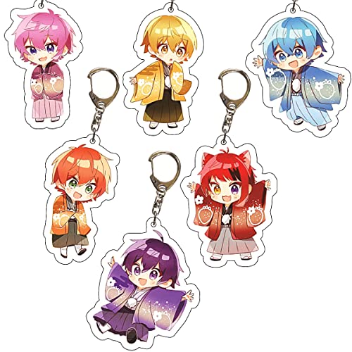 すとぷり キーホルダー アクリル すとぷりあくきー キーチェーン バッグ 携帯 ペンダント 6点セット すとろべりーめもり 夏服 ななもり 莉犬 ジェル ころん るぅと さとみ 人気 アニメ 携帯ストラップ 鍵 飾り アニメ キャラクター 萌えグッズ