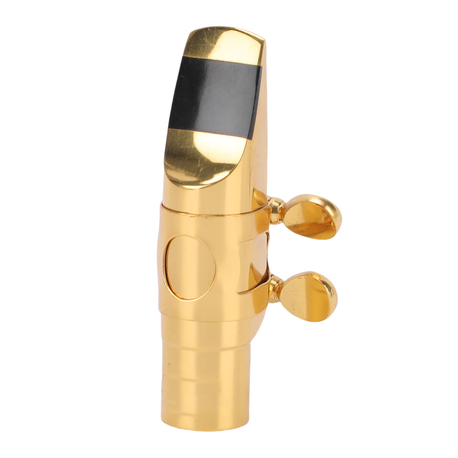 Tissting Bocchino Sassofono Soprano in Ottone Bb con Cappuccio e Morsetto - Per Principianti e Musicisti, per Musica Jazz, Classica e Contemporanea, Include Cappuccio Protettivo