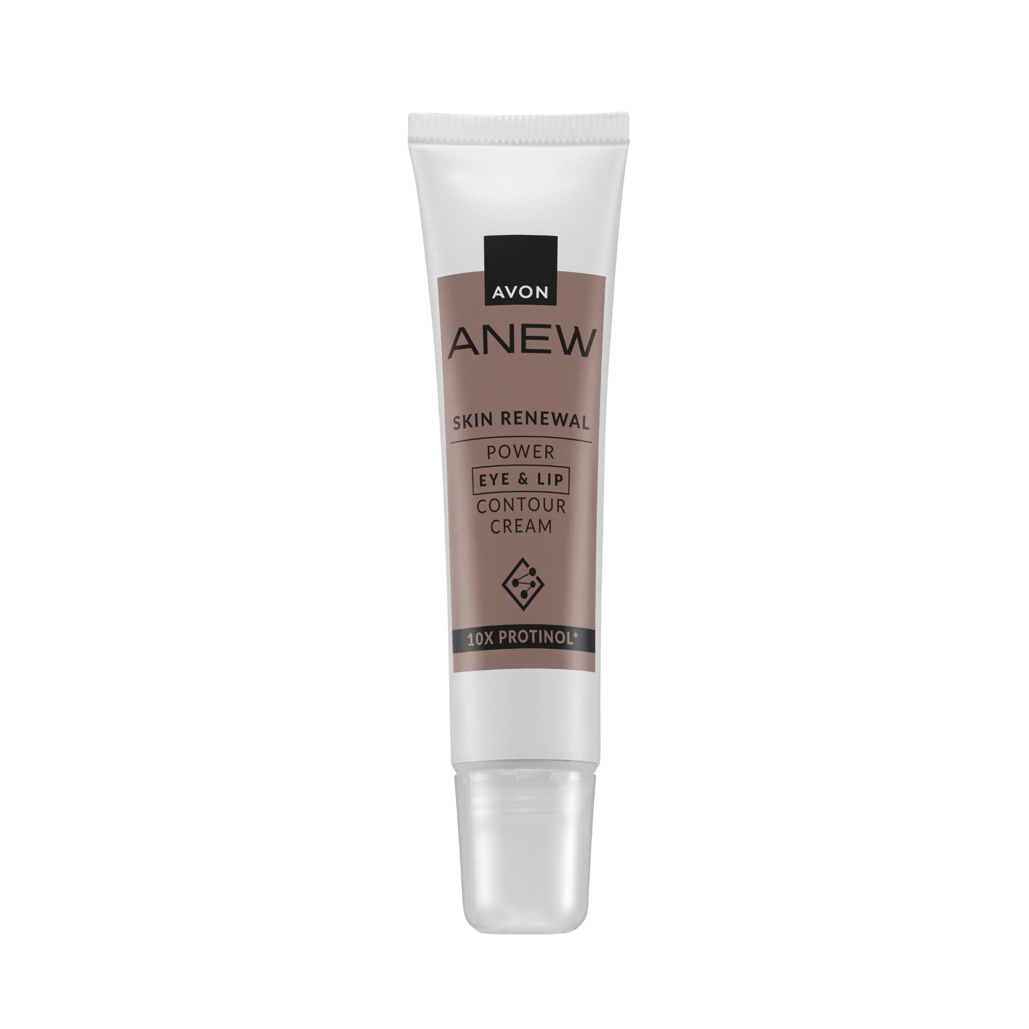 Avon Anew Skin Renewal Power Eye & Lip Contour Cream 15 ml, Dual Purpose for Beautifully Defined Eye & Lip Contours, Replenish Lost Moisture and Elasticity, Cruelty Free