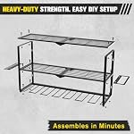 Support mural de l'organisateur d'outils de puissance, rack de porte-perceuses à charge lourde, perceuse sans fil & Armoire de rangement pour garage, étagère, pegboard & Atelier, Porte tournevis, Support de gestion d'outils