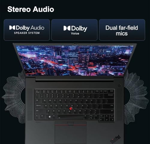 Image of Lenovo ThinkPad P1 Mobile Workstation Laptop (16 inch 2K 165Hz, Intel 14-Core i7-13800H, 64GB DDR5, 2TB SSD, NVIDIA RTX A1000 6GB) 2 x Thunderbolt 4, Fingerprint, Backlit, FHD IR Webcam, Win 11 Pro
