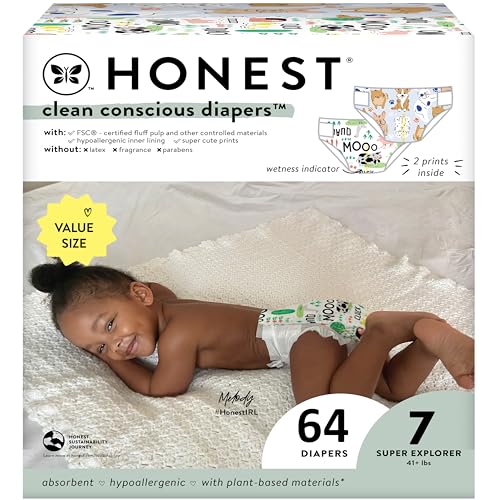 Photo 1 of The Honest Company Clean Conscious Diapers for Sensitive Skin Hypoallergenic