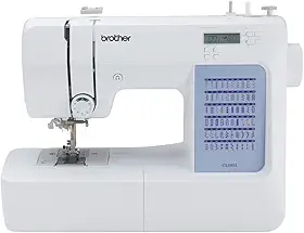 Brother Máquina de costura computadorizada CS5055, 60 pontos embutidos, visor LCD, 7 pés incluídos, branco