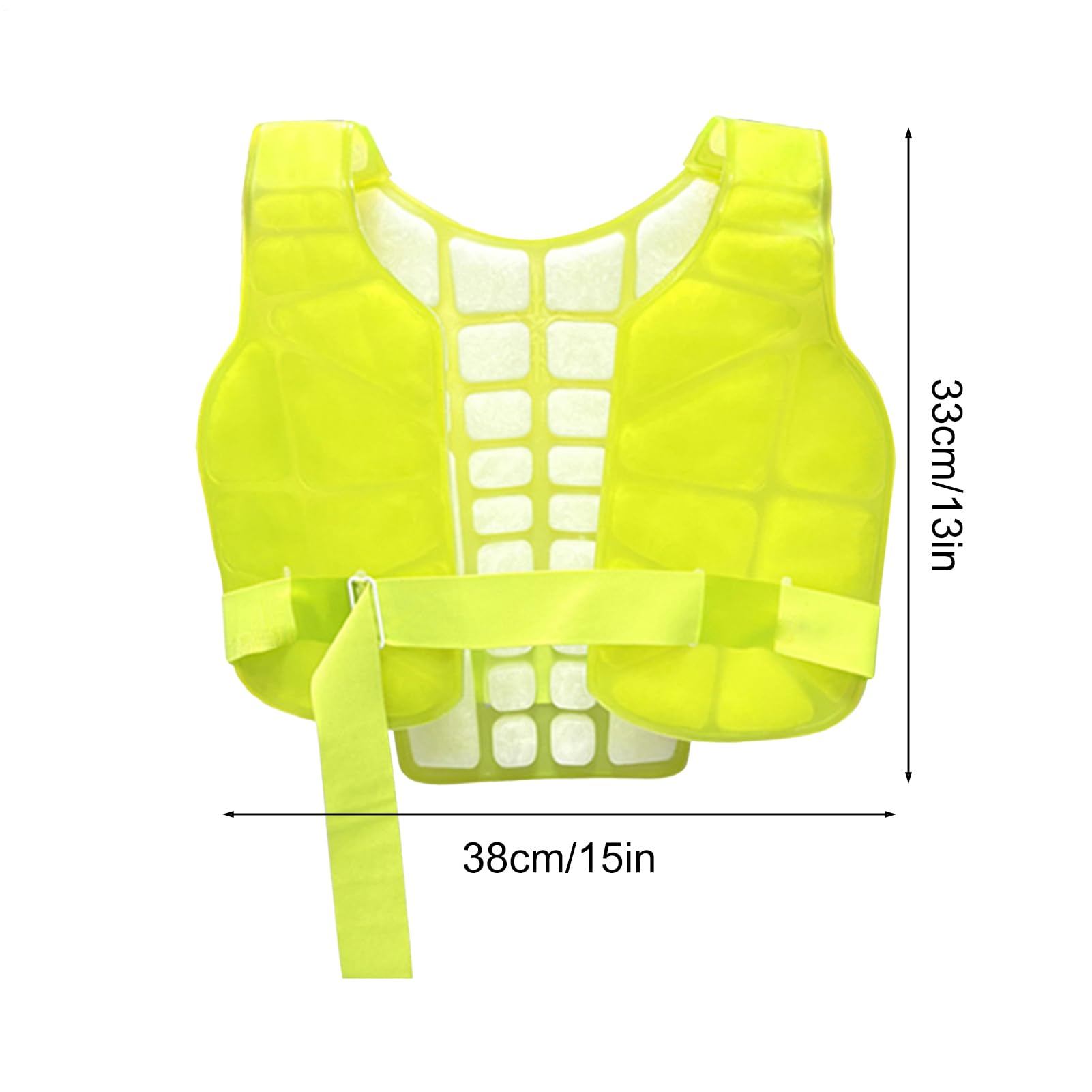 Giubbotto Rinfrescante - Gilet Termico Regolabile e Riutilizzabile con Ice Pack | Dispositivi di Protezione Individuale e Sicurezza per Lavoro Palestra Costruzioni Motociclo Pesca Protezione Solare Es