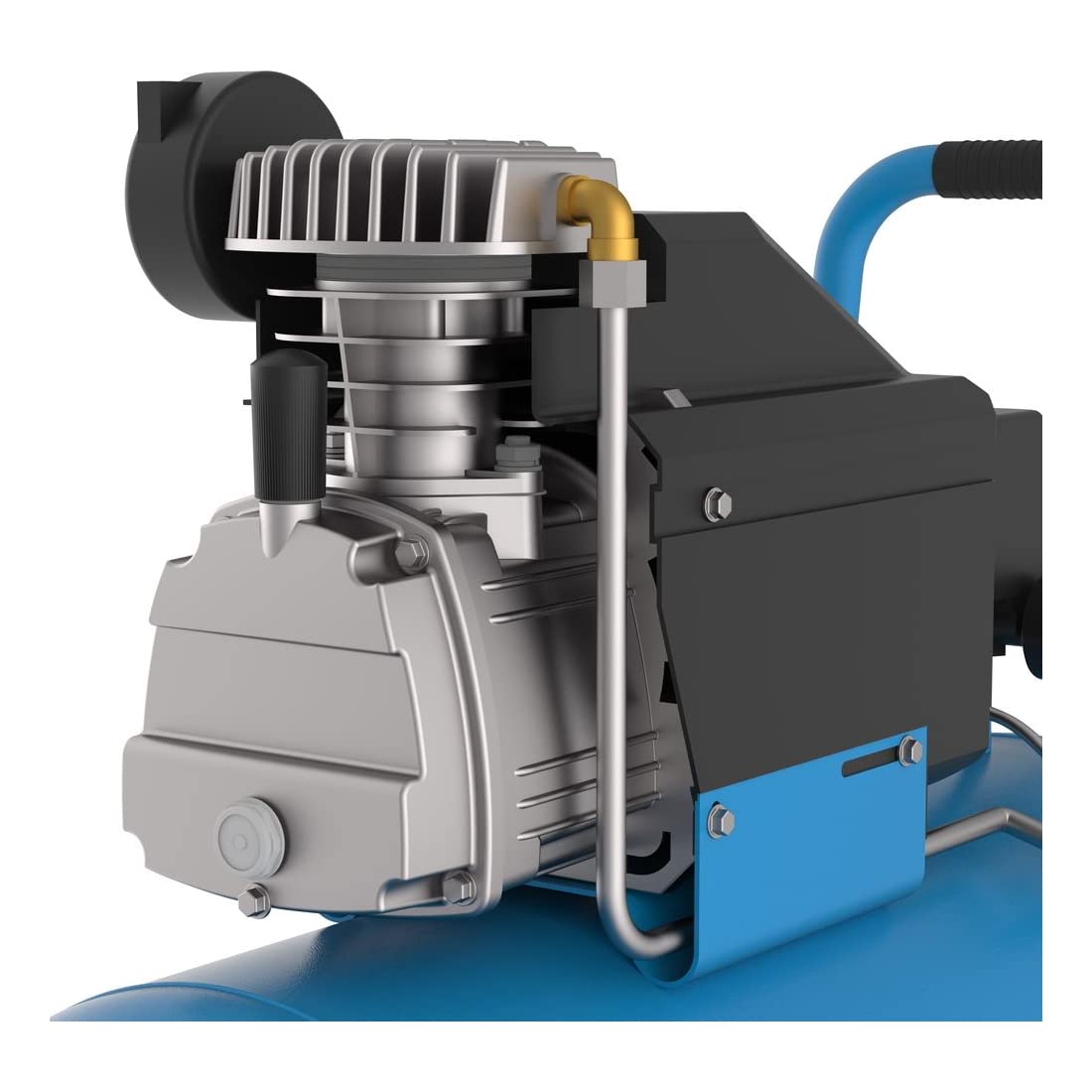 Güde Kompressor 260/10/50 (1500 W, 50 l Kessel, ölgeschmiert, max. 10 bar, eff. Liefermenge 130 l/min, Druckschalter, Druckminderer, 2 Manometer, Sicherheitsventil, Druckluftkupplung, Transportgriff)