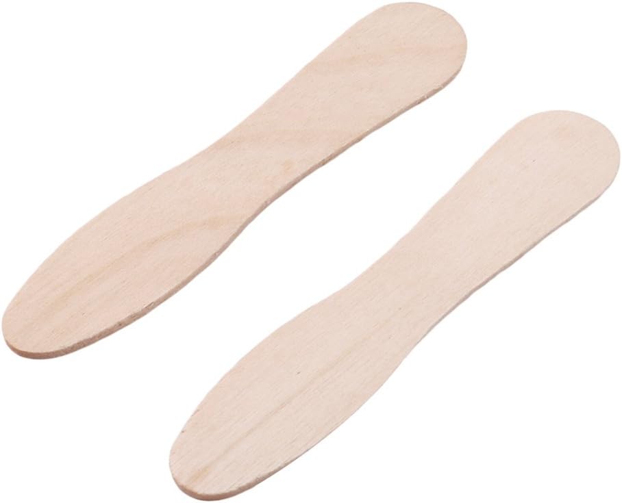 Yesiidor 120Pcs Disposable Wood Spoons Eco-Friendly Ice Cream Tea Spoon Party Flatware Cutlery Supplies