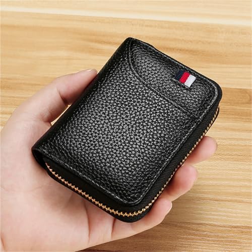 Anti-Theft Simple Card Holder Multi-Card Slot Retro Accordion Card Holder Wallet Card Holder(Coffee)4