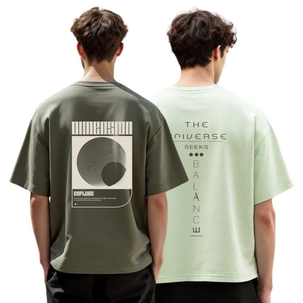 nobero Mens Cotton Graphic Print Oversized Fit T-Shirt-picture-20