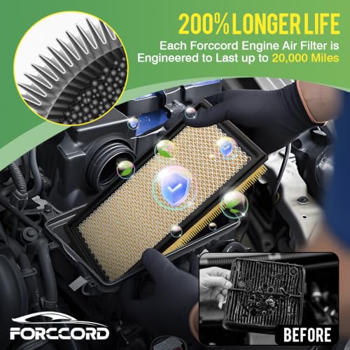Image of Cabin & Engine Air Filter Fit for Ford Edge 2007-2014, Lincoln MKX 2007-2015, Mazda CX-9 2008-2015 Activated Carbon Cabin Filter Replace#CF10547 CA10242 Car Accessories