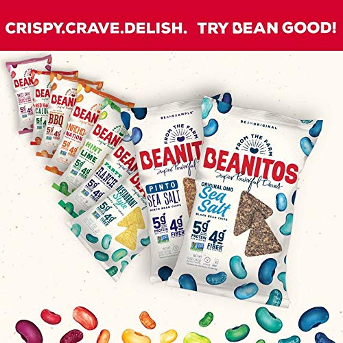 Beanitos White Bean Chips - Hint Of Lime - 5 Oz Bag - White Bean Tortilla Chips - Vegan Snack With Good Source Of Plant Protein And Fiber #TOP3