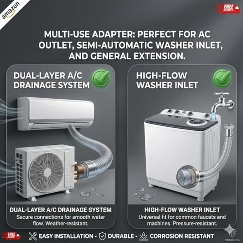 Image of 2 Meter Semi Automatic Washing Machine Water Inlet Hose Pipe (2m)