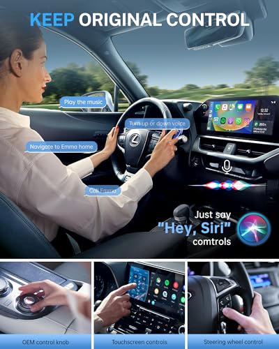 undefined Jemluse Wireless CarPlay Adapter for Apple iPhone - Multi-User Seamless Connection for Convert Wired to Wireless Car Play Adapter - No Latency from iOS 10+ to Screen w/USB C (Gray) の商品画像 5