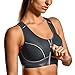 Produktbild SYROKAN Damen Max Sport BH - Reißverschluss,X-Rücken Und Abnehmbare Polsterung Ebenholz schwarz 75F