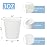 Lamosi 3 oz White Bathroom Cups 300 Pack, 3 oz Paper Cups, Mouthwash Cup, Mini Paper Cup for Parties, Picnics, Barbecues, Travel and Events