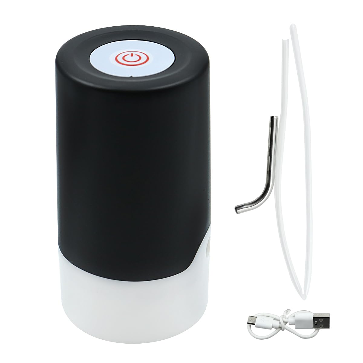 Tiardey Stainless Steel Water Pump,Rechargeable USB Drinking Water Switch With 1 Charging Cord,Portable Electric Water Dispenser Pump