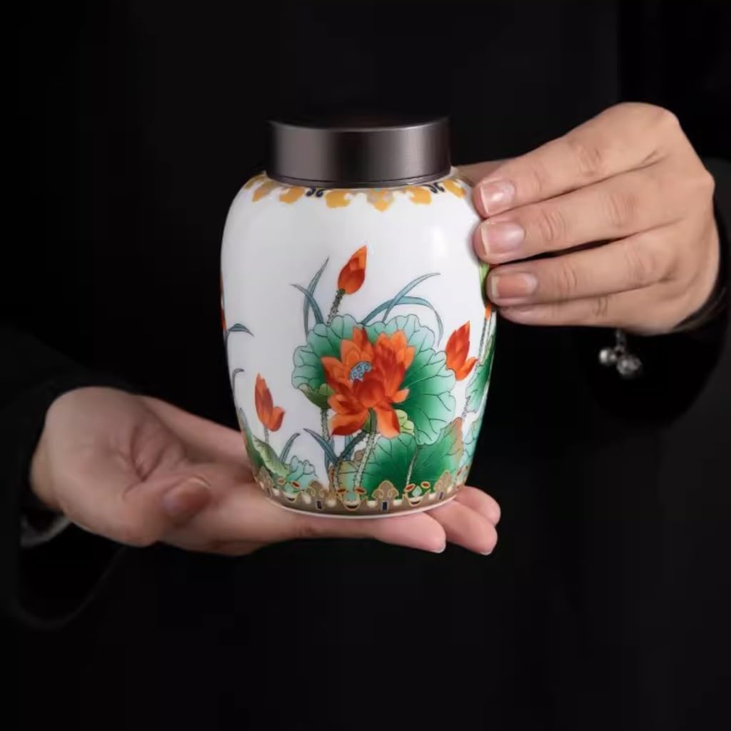 Herbata do przechowywania herbaty może, Herbata w puszce Chińskie puszki na herbatę Domowe ceramiczne puszki na herbatę Uszczelnione butelki Przechowywanie herbaty Pu'er Puszki na herbatę Pudełko do p