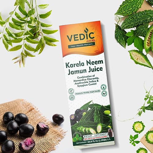 Vedic Juice Ayurvedic Neem Karela Jamun Herbal Juice 33oz