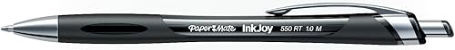 Miniatura 4 de Paper Mate InkJoy 550RT - Bolígrafos retráctiles, punta media, color negro, paquete de 4 (1951273)