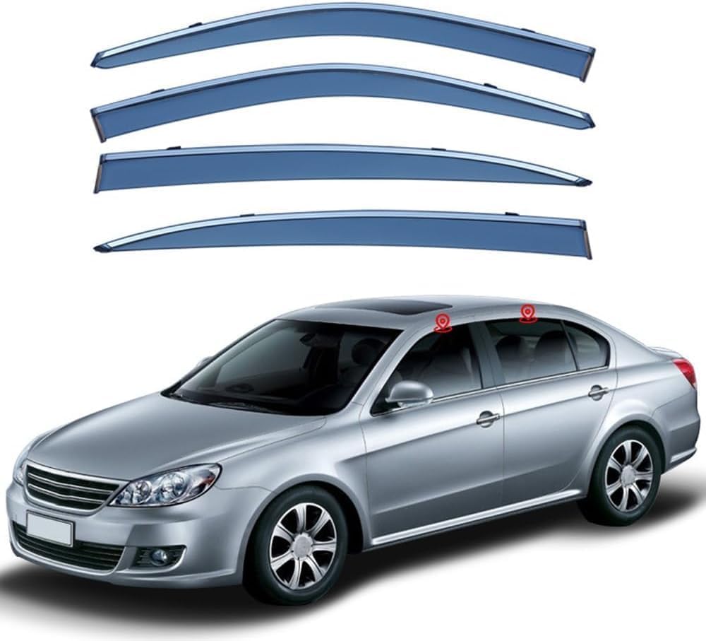 PANXUC Car Wind Deflectors for Lavida 3 notchback MK1-MK2 2008-2017, Side Window Wind Rain Deflector Window Visor Sun Rain Guard Smoke Guards