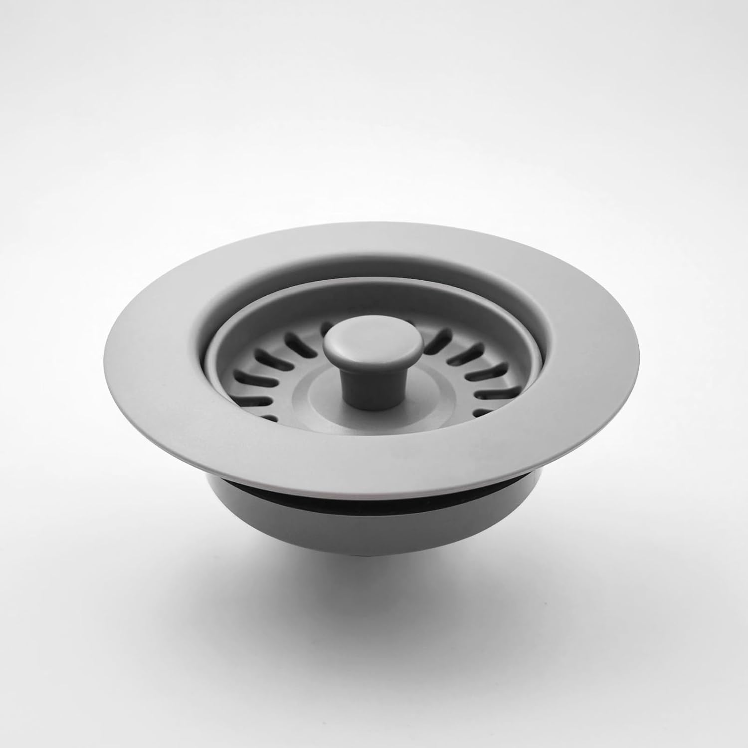 Garbage Disposal Strainer and Stopper with Decorative Disposal Flange in Gray, Matching Gray Granite Kitchen Sink and Faucet, Fit 3.5 Inch Standard Drain Hole - Image 3