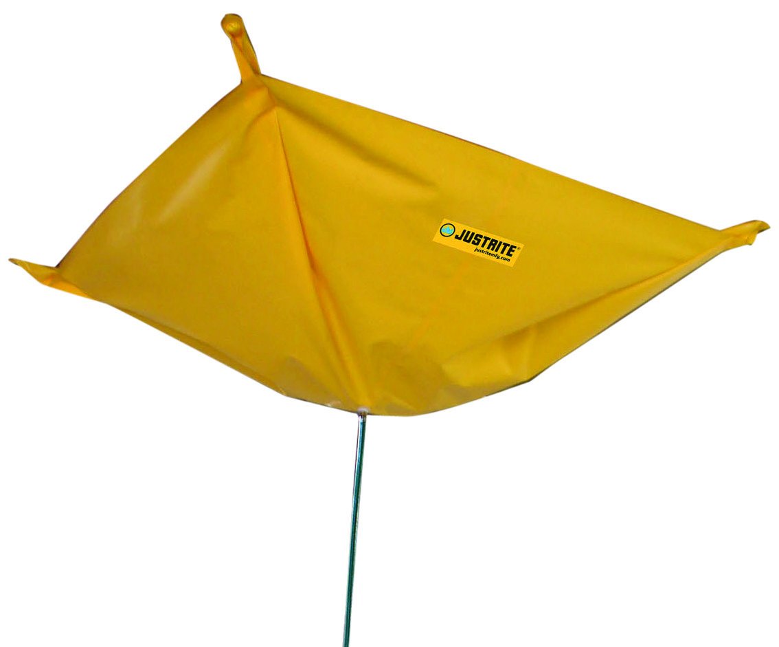 Justrite 28302 Ceiling Leak Diverter with Magnet, 5' Width x 5' length