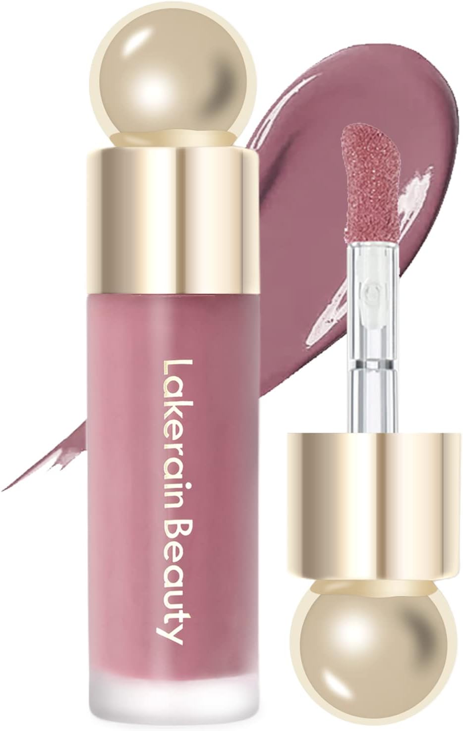 Erinde Liquid Blush Waterproof, Milk Jelly Contouring Cream Blush, Long-Lasting With Brush Head, Soft Velvet Silk Texture, Improves Complexion, High-Pigment Colour 03#