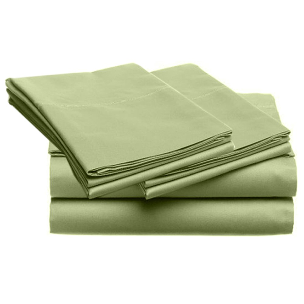 Home Dynamix SUPER SOFT Microfiber Loft 21 Collection, FULL 4pc Sheet Set, 1-LOF21S-403, Solid SAGE