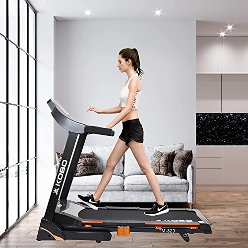 Image of Kobo 2.5 HP - 5 HP Peak DC Motorised Treadmill for Home Use with Bluetooth Connectivity APP