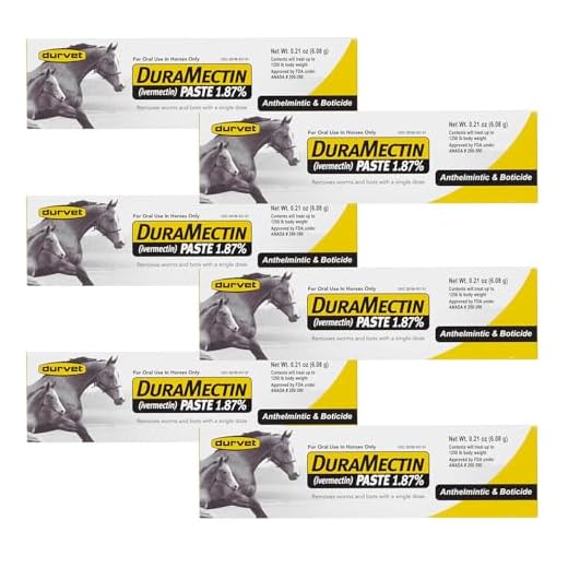 Durvet Duramectin Equine Wormer Paste - 6 Tubes
