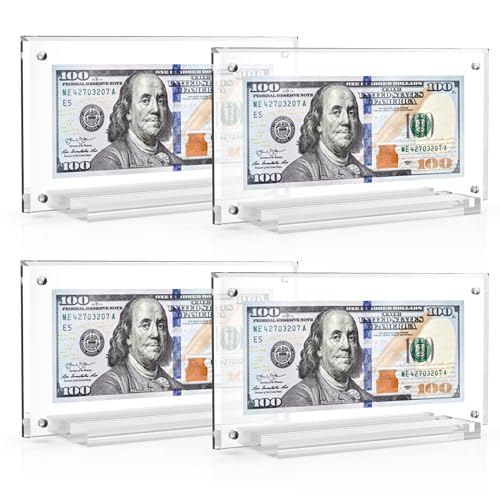 Porte-billets en acrylique anti-désordre lot de 4 supports pour commerce