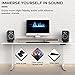 HumanCentric Desktop Speaker Stands Wedge for Medium Speakers, Anti Vibration Silicone Angled Riser for Computer, Bookshelf, and Studio, Compatible with A5+, HD4, HD6, P4, HDP6 and More