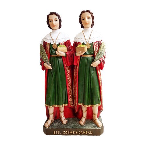 Estatua de San Cosme y San Damián para Farmacéuticos 8 in miniatura 2