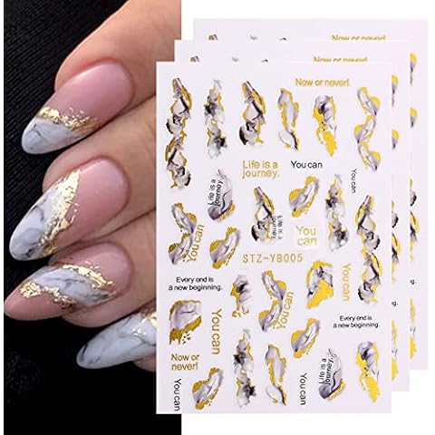 Saitedudu Nagelsticker, French Nagelaufkleber Selbstklebend Cover