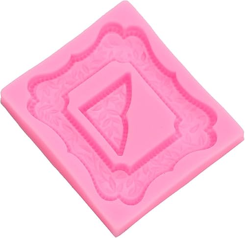 Miniatura 2 de Fondant Molds Flip Sugar Mold Vintage Photo Frame Chocolate Mold Clay Drop Glue Mold 2 Sets Of 4 Pieces