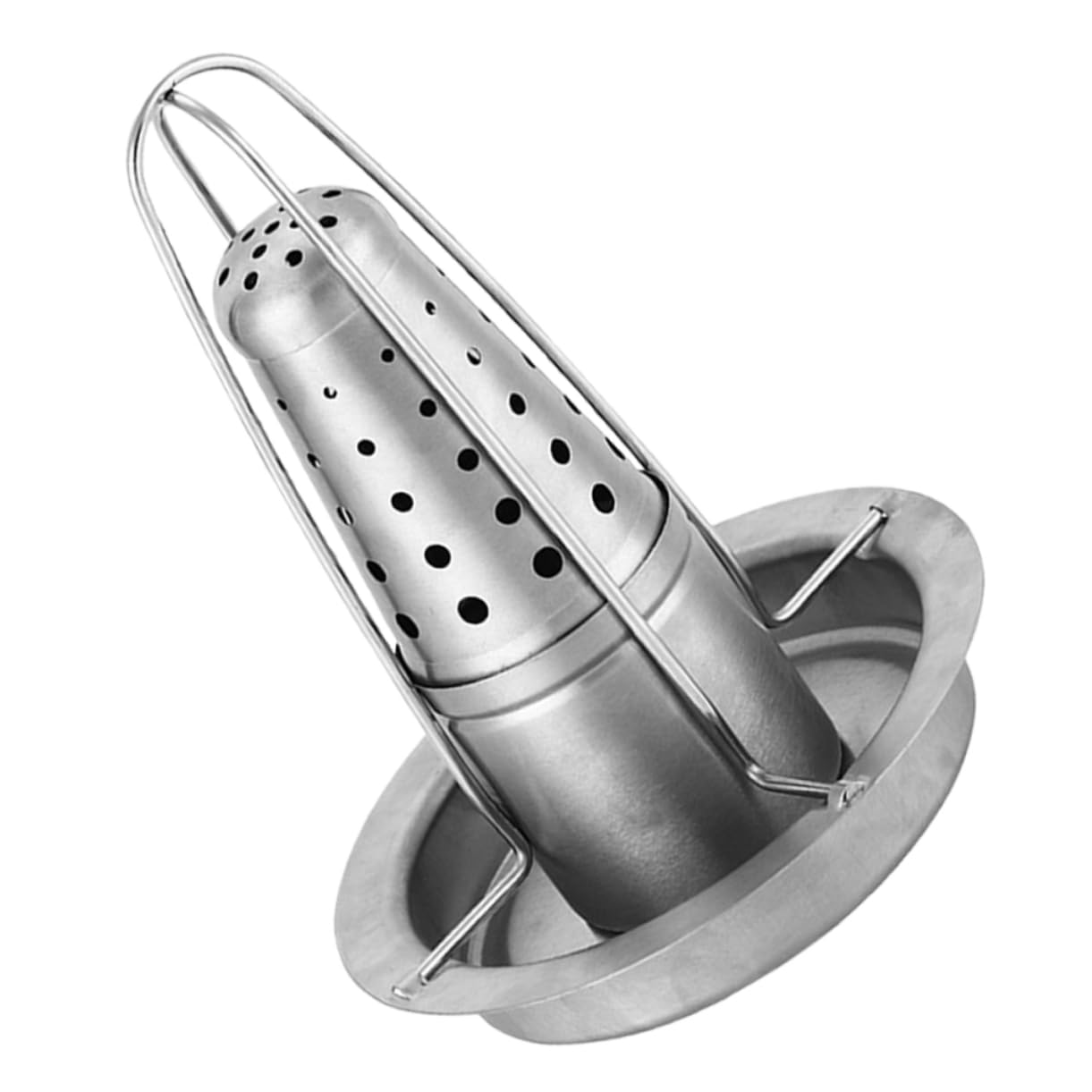 BESPORTBLE Supporto per Pollo in Acciaio Inox, Griglia Leggera e Compatta per Barbecue all’Aperto, Resistente e Facile da Pulire